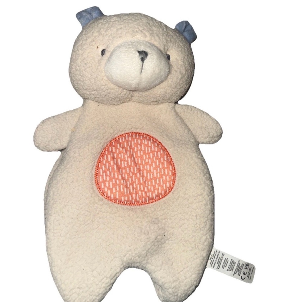 Ingenuity Nate Bear Lovey Doll Beige Blue